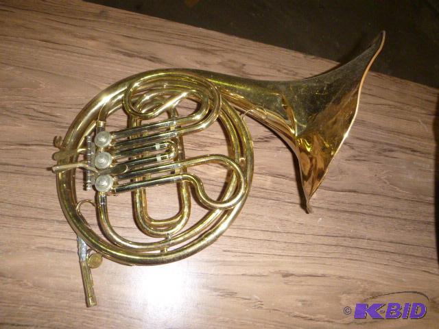 lot 18 image: French Horn with Case No mouth piece - not in...