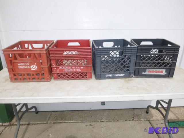 lot 197 image: 4 Milk Carton Crates...