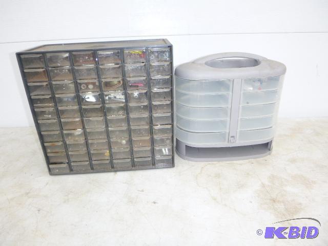 lot 198 image: 2 Parts Bins One full of hardware....