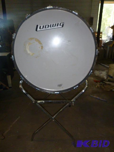 lot 28 image: Ludwig Bass Drum with Stand...