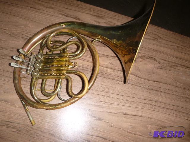 lot 5 image: French Horn with Case No mouth piece - not in...