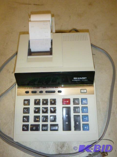 lot 57 image: Sharp VX2612 Calculator Tested and works....