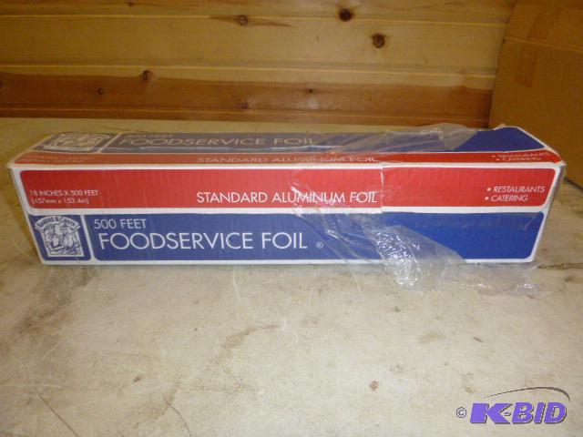 lot 67 image: Foodservice Standard Aluminum Foil 18" X...
