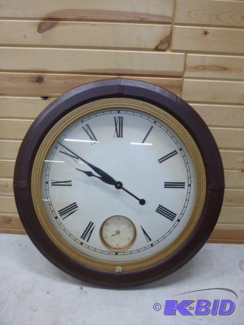lot 91 image: Heritage Leather Clock By Uttermost - 29"...