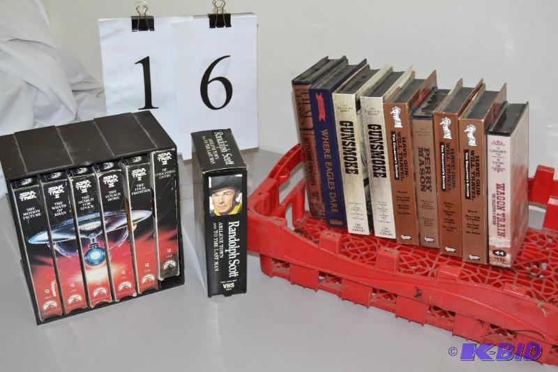 Star Trek series, westerns all in a coke tray