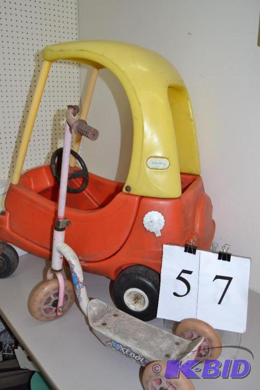 Little Tykes car, scooter