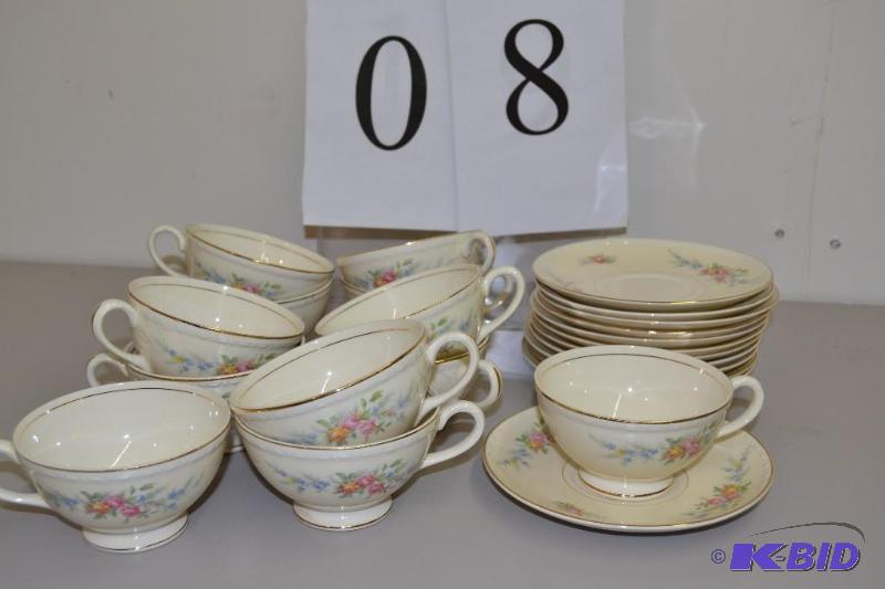 Homer Laughlin- Georgian Eggshell- cups & saucers