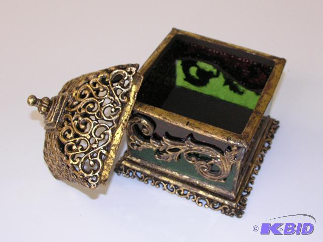 Green Filigree Box