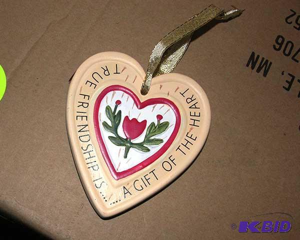 Heart friendship ornaments
