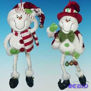 Bendy Snowman Ornament