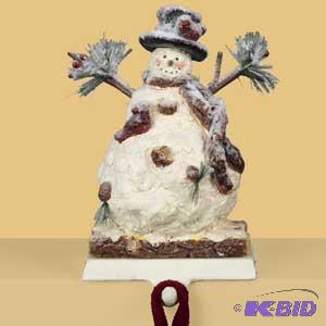 Snowman stocking hook