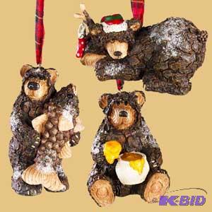 Rustic Bear Ornaments