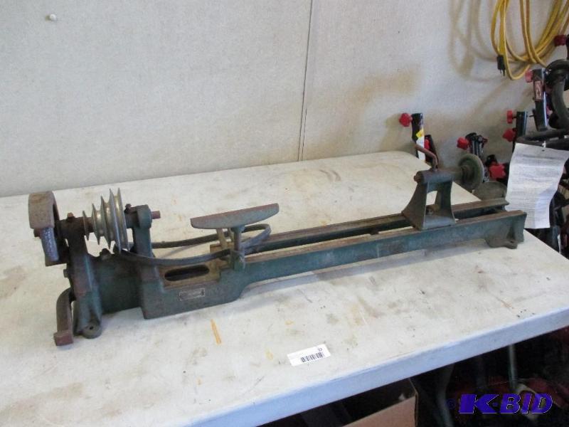 Montgomery ward belt driven lathe attachment...