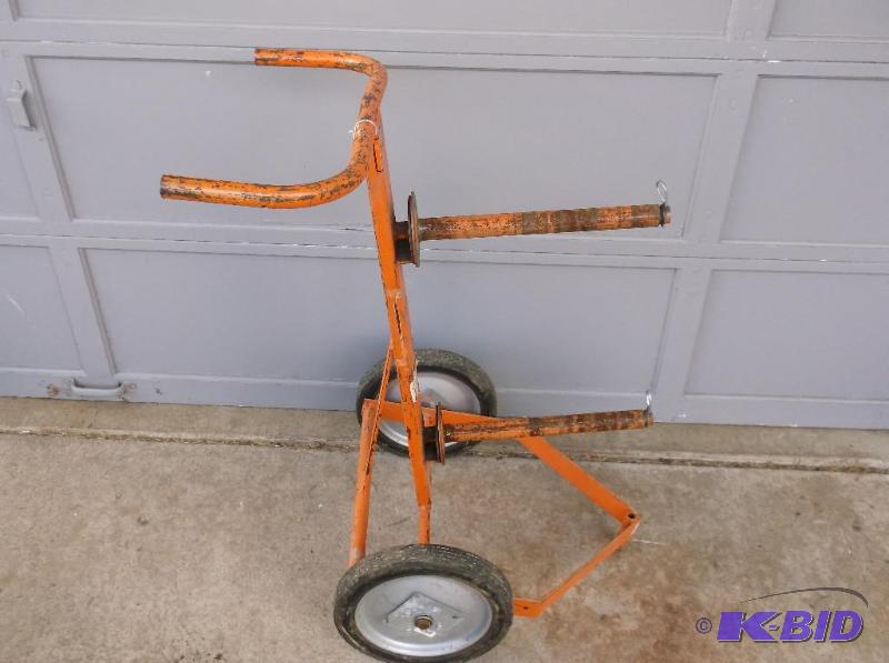 lot 11 image: Ensley Tool Co commercial wire spool cart app...