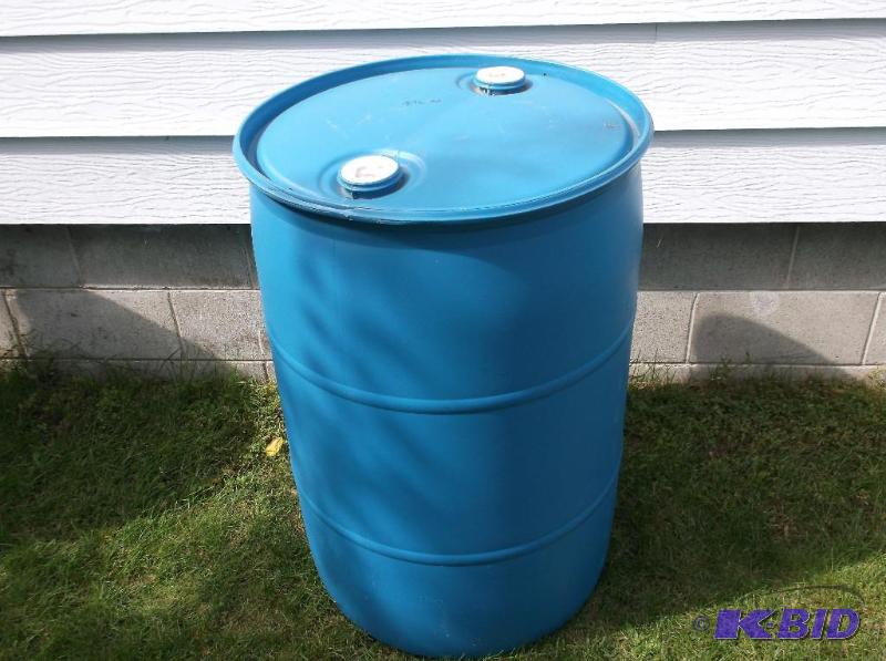 lot 22 image: Food grade 55 gallon barrel....
