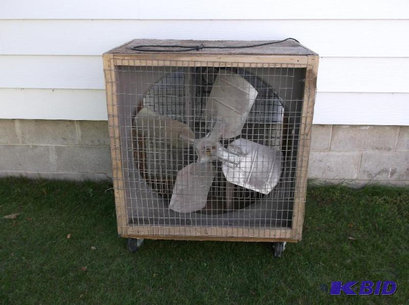 lot 4 image: Large commercial fan good for moving the air ...