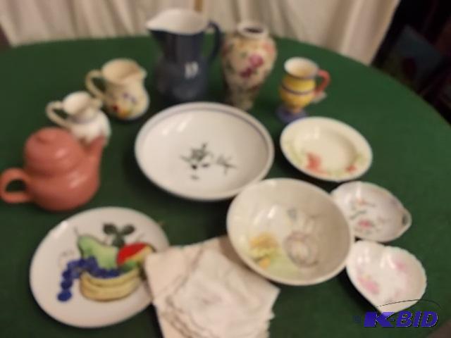 Box Lot - Large Pitchers, Vases, Bowls, Tea P...