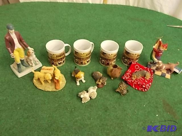 Box Lot - Collection Of Dog Figurines...