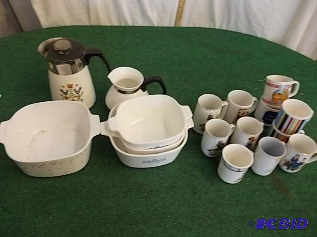 Box Lot - Corningware Casseroles &amp Coffee...