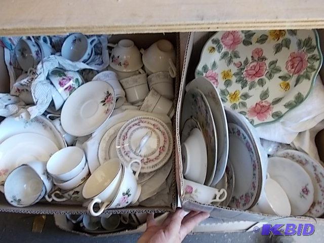 2-Boxes Assorted Pink Floral China...
