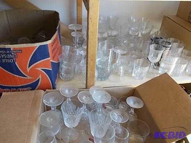 3-Boxes Assorted Glasses, Hi &amp Lo Balls, ...