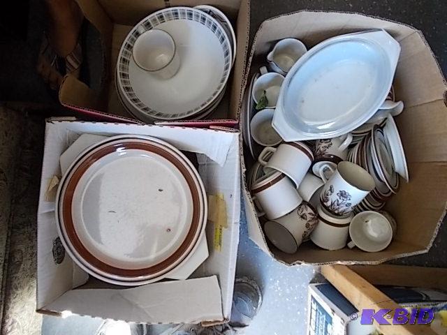 3-Boxes Assorted Brown DishesStoneware...