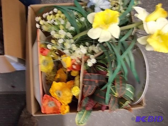 Box Lot - Large Vases Of Flowers, Large Servi...