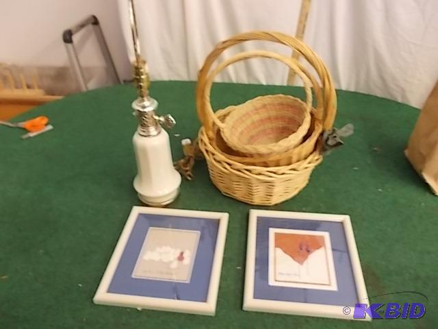 3-Baskets, 2-Pictures, 1-Lamp...