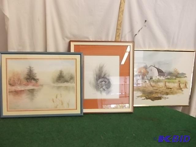 3-Framed Pictures...
