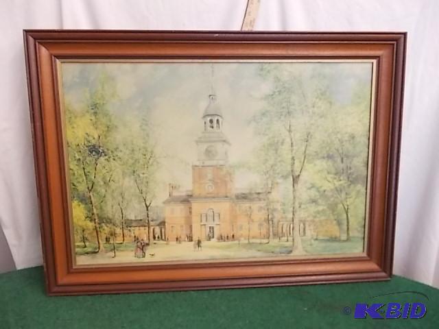 Framed Picture Old Architecture (Liberty Cent...