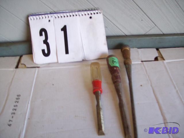 3 wood Chisels...