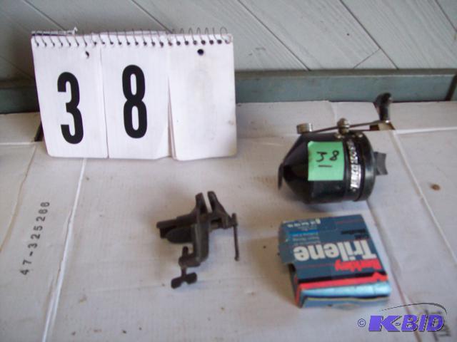 Zebco Fishing Reel, Line, And Fly Tying Tool...