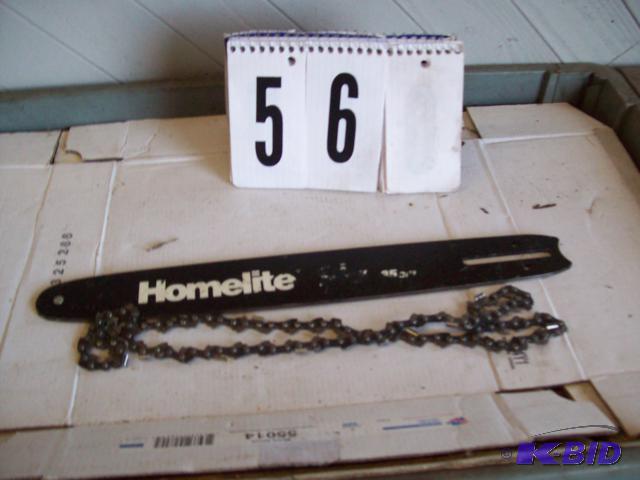 14&quot Homelite Chainsaw Bar And Chain, Use...