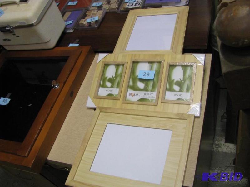lot 29 image: Ty Pennington bamboo picture frames (3) great...