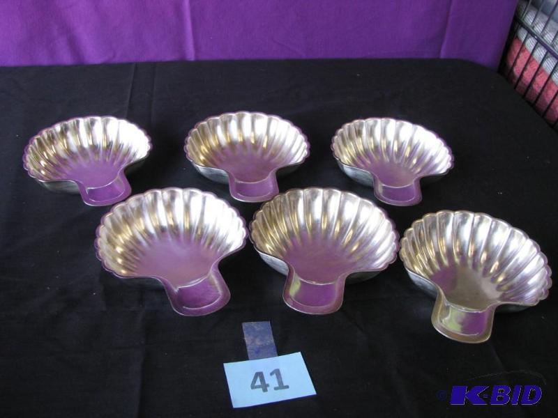 lot 41 image: set of six international 1810 nickel finish ...