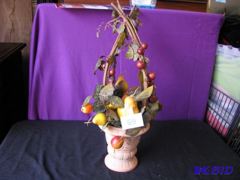 lot 69 image: Fall vase centerpiece...