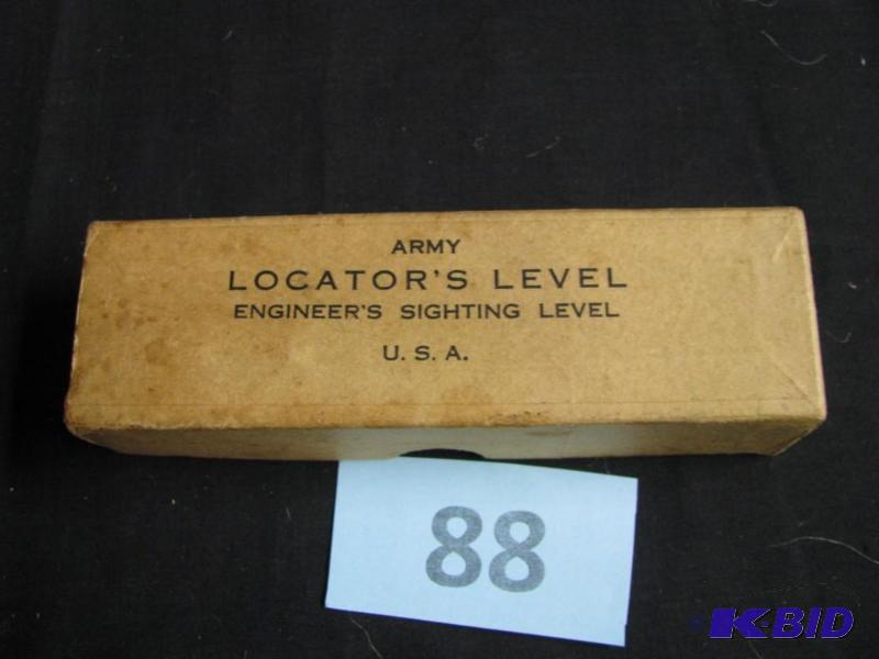 lot 88 image: Vintage Army Locators level ---engineers si...