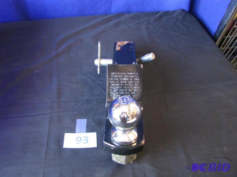 lot 93 image: 6000 lb towing tongue with a 2" 6000lb b...