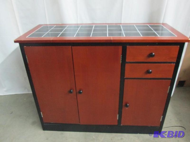 Tile-Top Buffet - CherryBlack