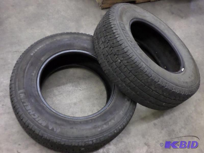 lot 10 image: (2) Michelin LTX AT LT2657018 Tires...