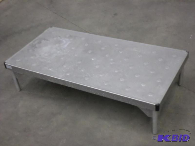 lot 100 image: 24&quotx48" Aluminum Dunnage Rack...