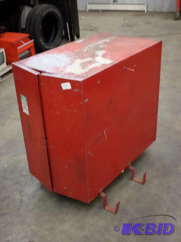 lot 13 image: Heavy Duty Steel Welding Rod Cabinet, Lockabl...