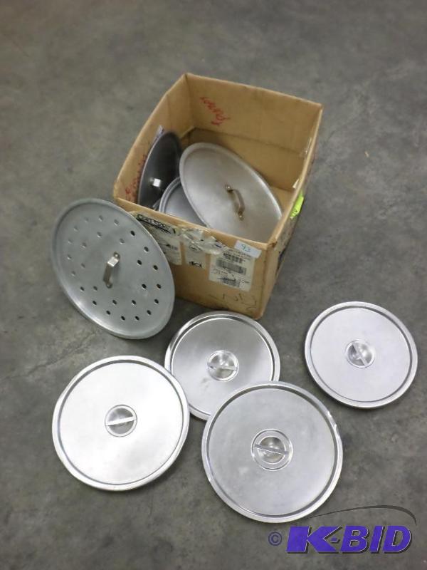 lot 93 image: Box Lot Of Cooking Pot Lids...