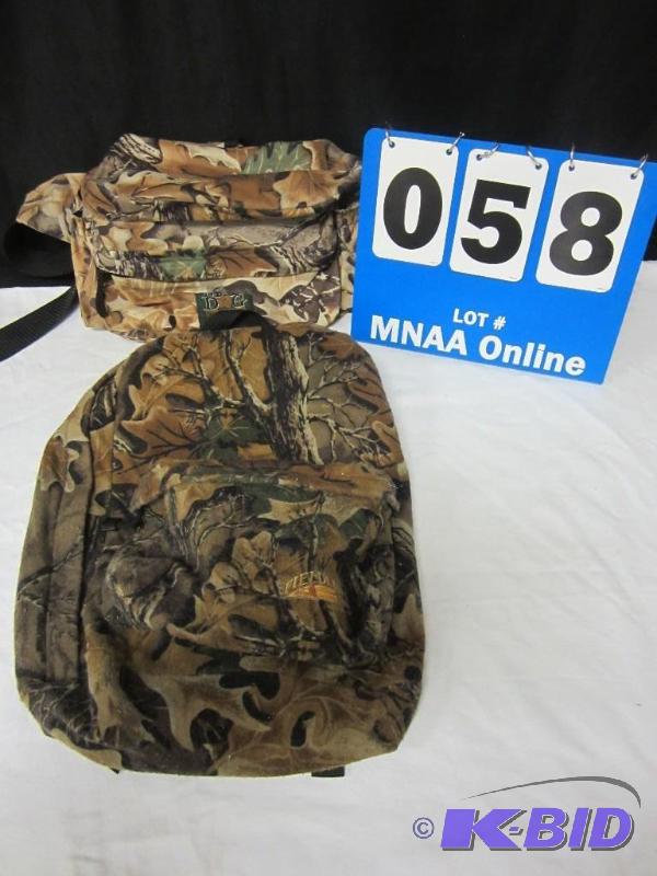 lot 00058 image: Fieldline Backpack with Mad Dog Pack Hunting Camouflage