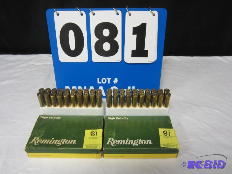 lot 00081 image: 2 Full Boxes of Remington 300 Winchester Magnum Ammo