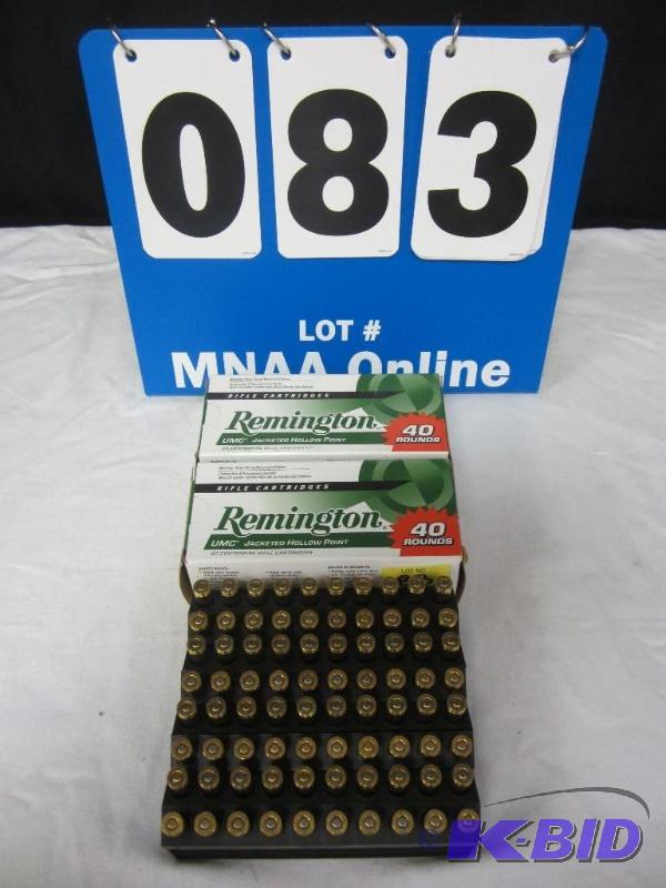 lot 00083 image: 2 Full Boxes of 223 Remington Hollow Points Rifle Cartridges