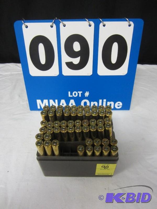 lot 00090 image: Lot of 300 Weatherby Magnum Ammo with Plastic Cases