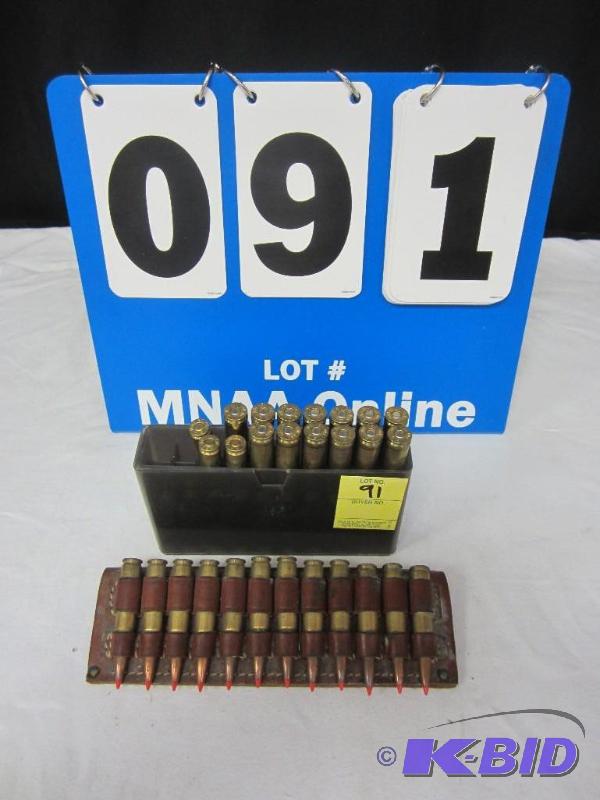 lot 00091 image: Lot of 7MM Remington Magnum Ammo