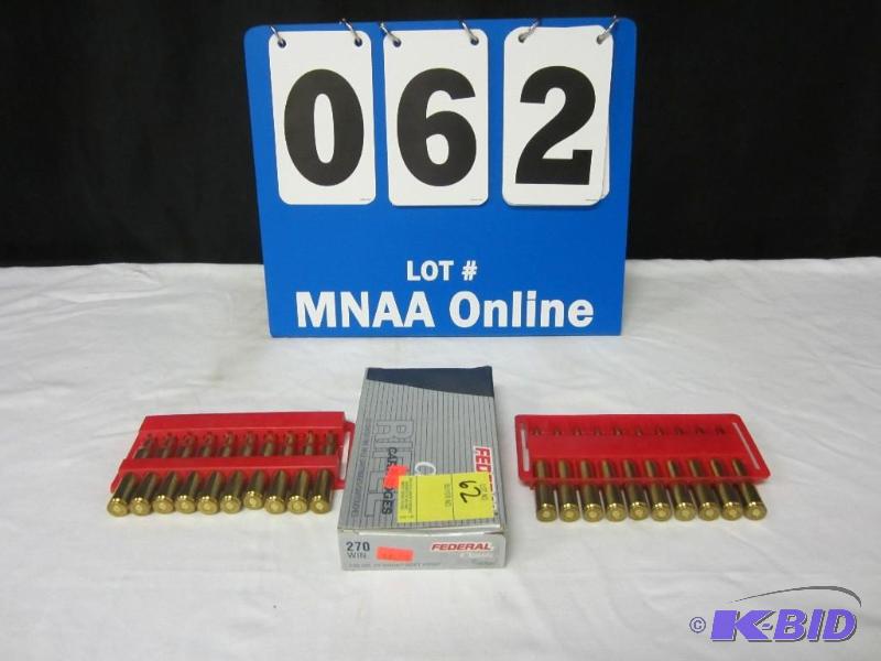 lot 62 image: 270 Winchester Ammunition