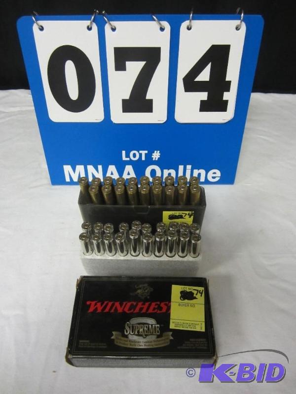 lot 74 image: 2 Boxes Winchester Silvertip 30-06 SPRG Rifle Ammo